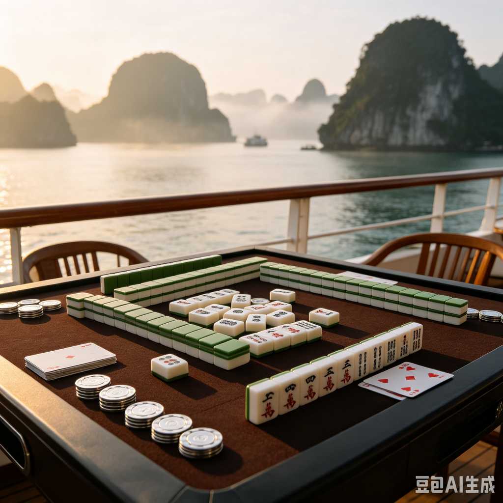 floral design mahjong set